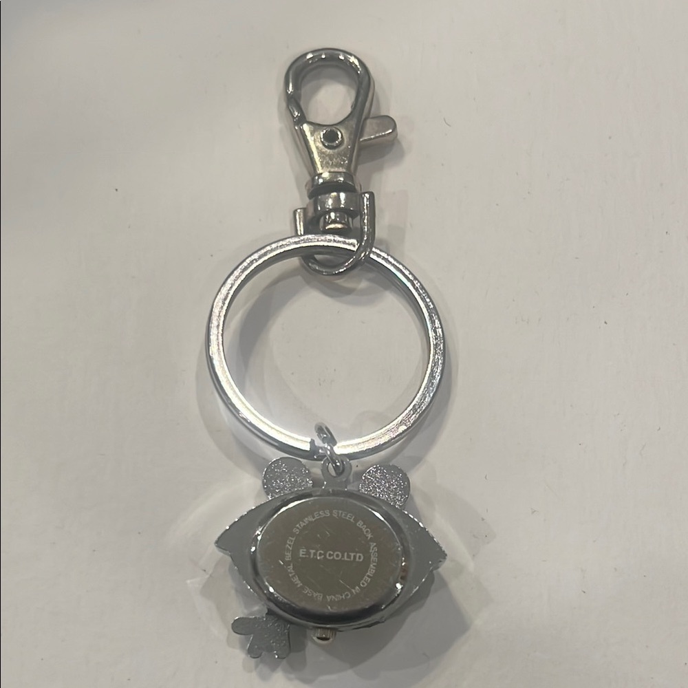 JAS Clock Silver Frog Keychain Accessory - Picture 2 of 6